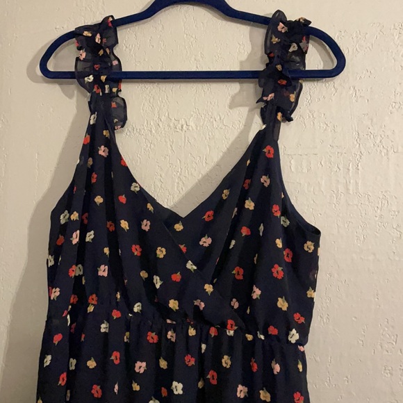 Madewell Ruffle Strap Dress in Confetti Floral - Picture 4 of 11